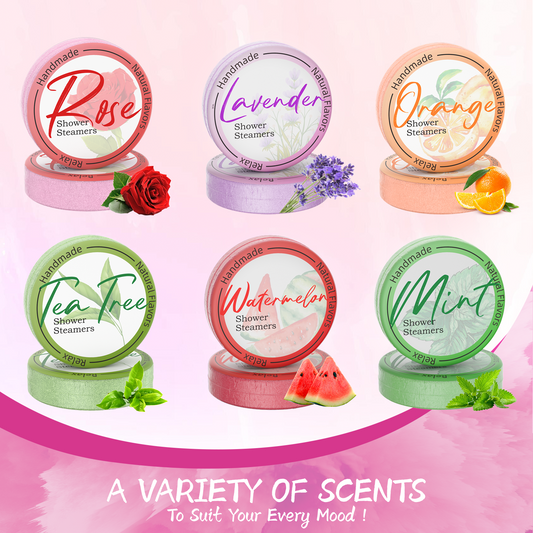 Shower Steamers Aromatherapy 8 Pack - Gifts for Women, Shower Bombs with Essential Oils, Self Care and Stress Relief Stocking Stuffers, Relaxation Birthday Gifts for Women and Men. Pastel Flow Style